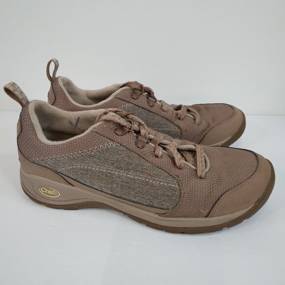 Chaco Kanarra Lace Up Tan Sneakers Size 8 - Picture 1 of 12